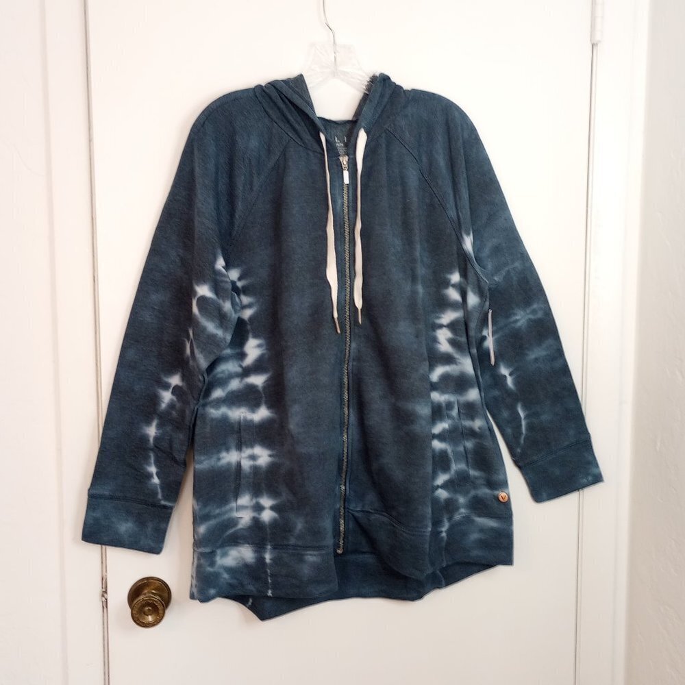 Livi Tie Dye Zip Front Hoodie 18/20